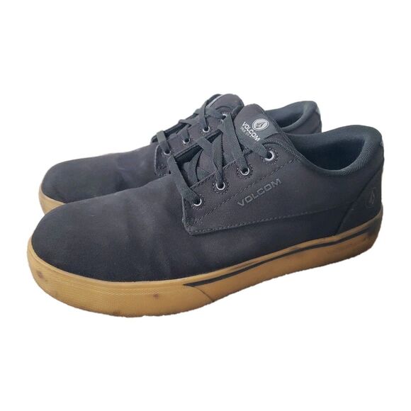 Volcom Composite Toe Sz 9.5 Mens Black Gum Workwear Shoe VM30117 Skateboarding - Picture 1 of 11